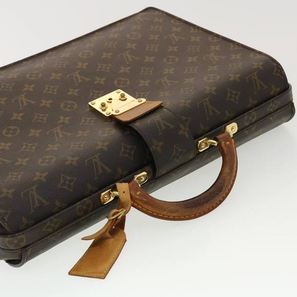 LOUIS VUITTON Monogram Serviette Fermoir Business Bag M53305 LV Auth rd4785 - Picture 6 of 16